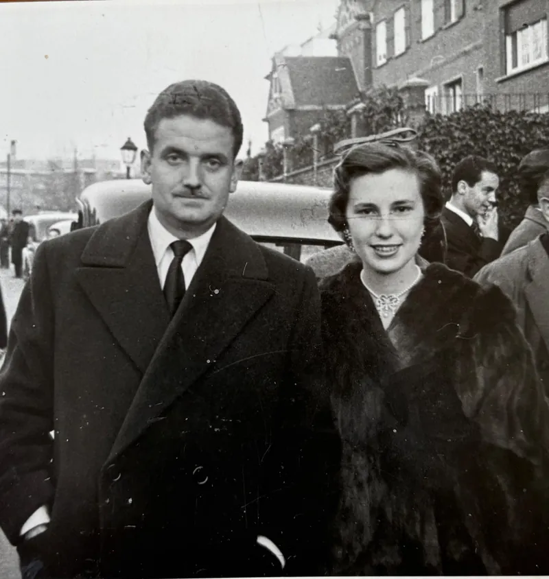 Juan Villalonga Monforte y María Pilar Navarro, padres de Juan Villalonga Navarro, en los años cincuenta